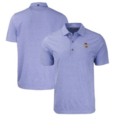 Cutter & Buck Men's NCAA Tulsa Golden Hurricane Big & Tall Forge Eco Stripe Stretch Recycled Polo, Blue, Large -  0197946997782