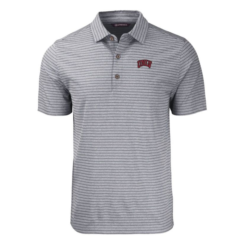 NCAA UNLV Rebels Big & Tall Forge Eco Stripe Stretch Recycled Polo