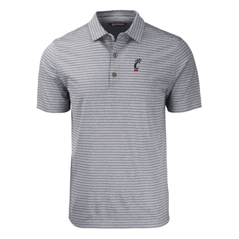 NCAA Cincinnati Bearcats Big & Tall Forge Eco Stripe Stretch Recycled Polo