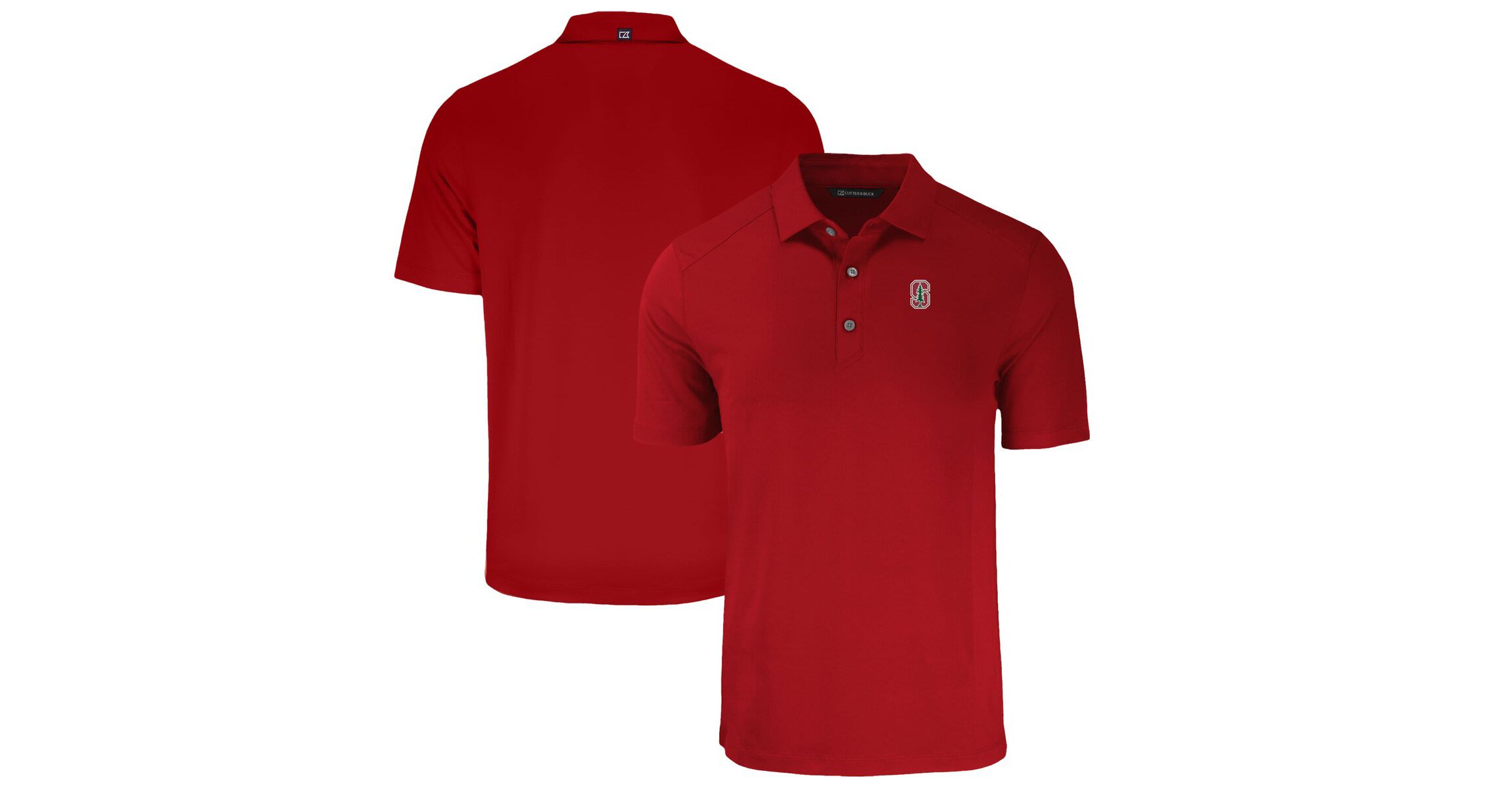 Stanford Cardinal NCAA Stanford Big & Tall Forge Eco Stretch Recycled Polo