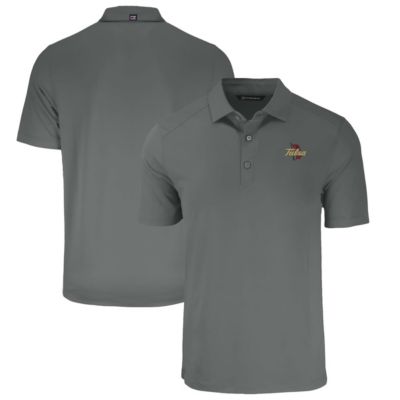 Cutter & Buck Men's NCAA Tulsa Golden Hurricane Big & Tall Forge Eco Stretch Recycled Polo, Gray, Large -  0197946997287