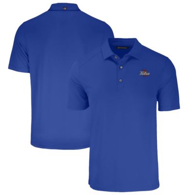 Cutter & Buck Men's NCAA Tulsa Golden Hurricane Big & Tall Forge Eco Stretch Recycled Polo, Blue, 3XLT -  0197946997010