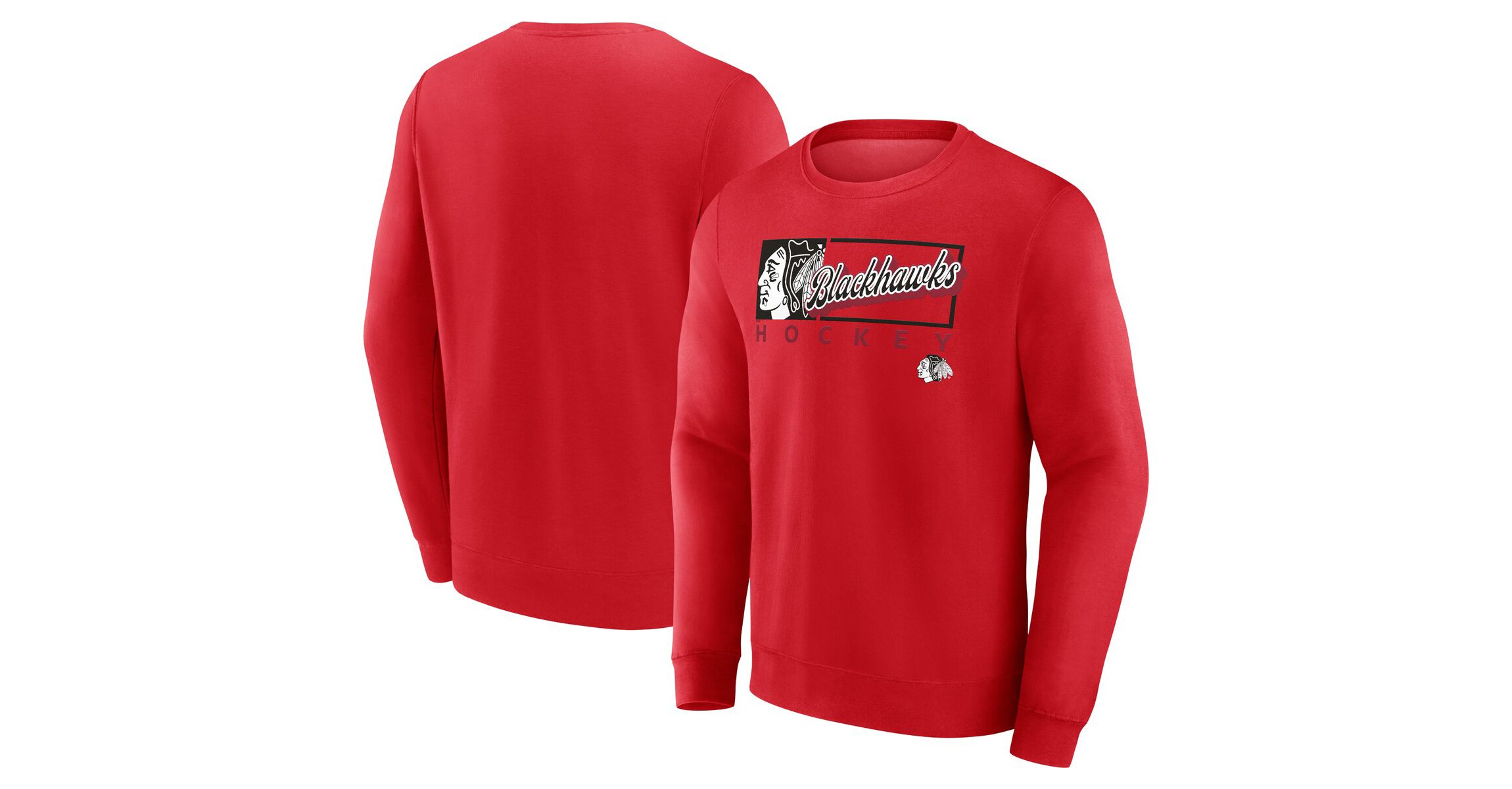 NHL Fanatics Chicago Blackhawks Focus Fleece Pullover Sweatshirt