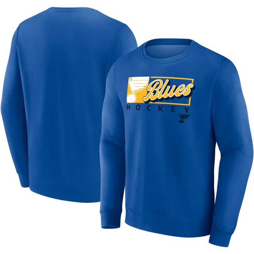 NHL Fanatics St. Louis Blues Focus Fleece Pullover Sweatshirt