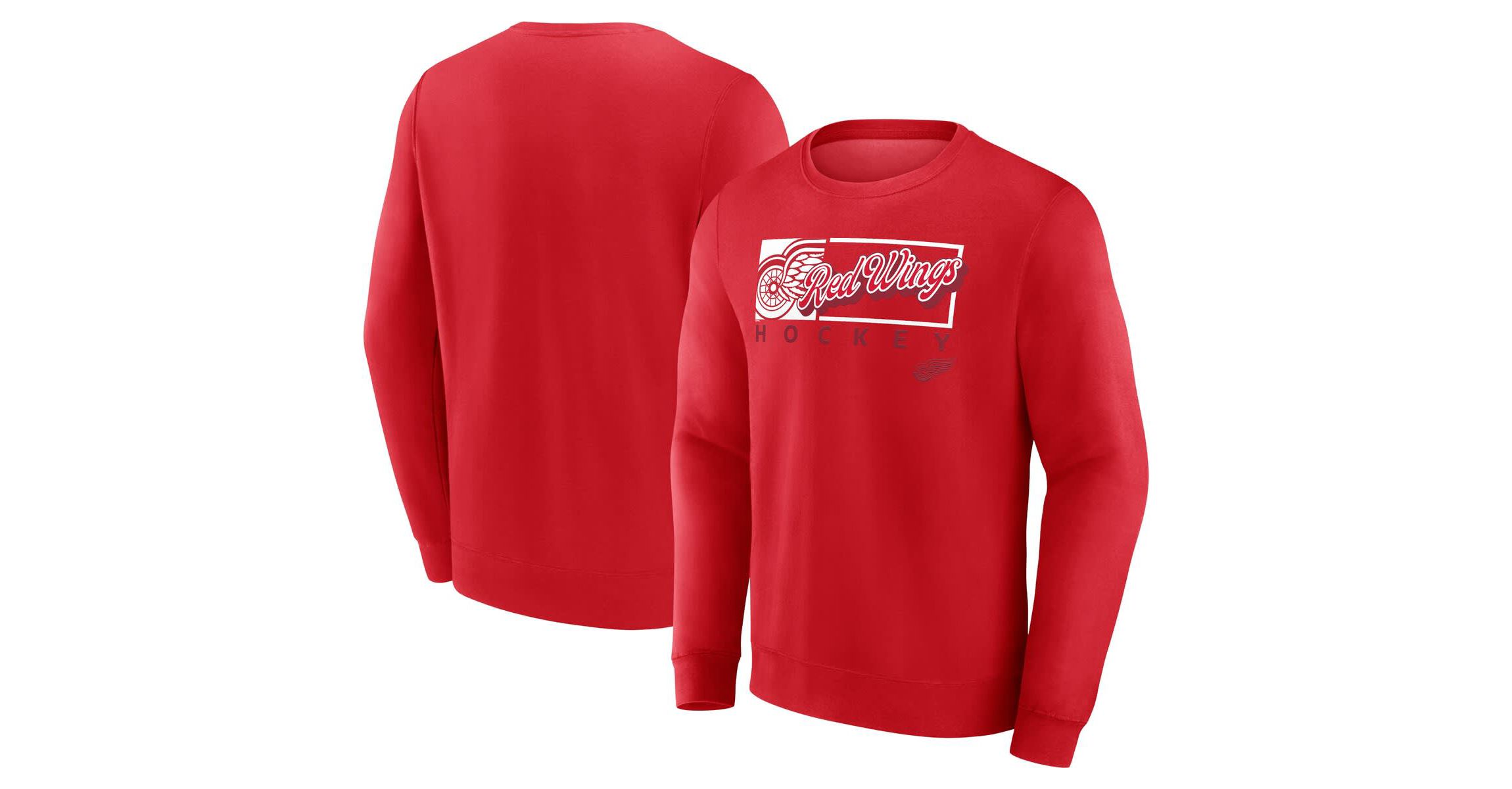 NHL Fanatics Detroit Wings Focus Fleece Pullover Sweatshirt