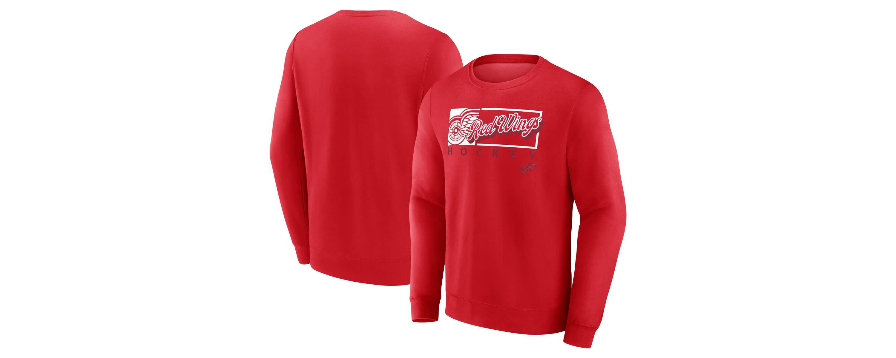NHL Fanatics Detroit Wings Focus Fleece Pullover Sweatshirt