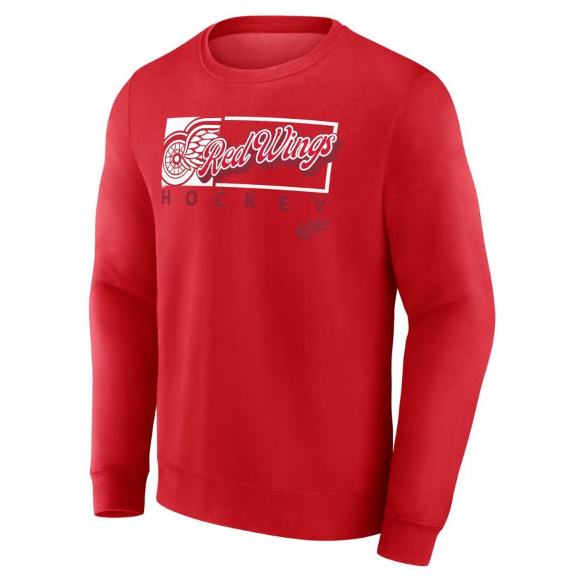 NHL Fanatics Detroit Wings Focus Fleece Pullover Sweatshirt