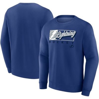 Men's NHL Fanatics Tampa Bay Lightning Focus Fleece Pullover Sweatshirt, Blue, Small