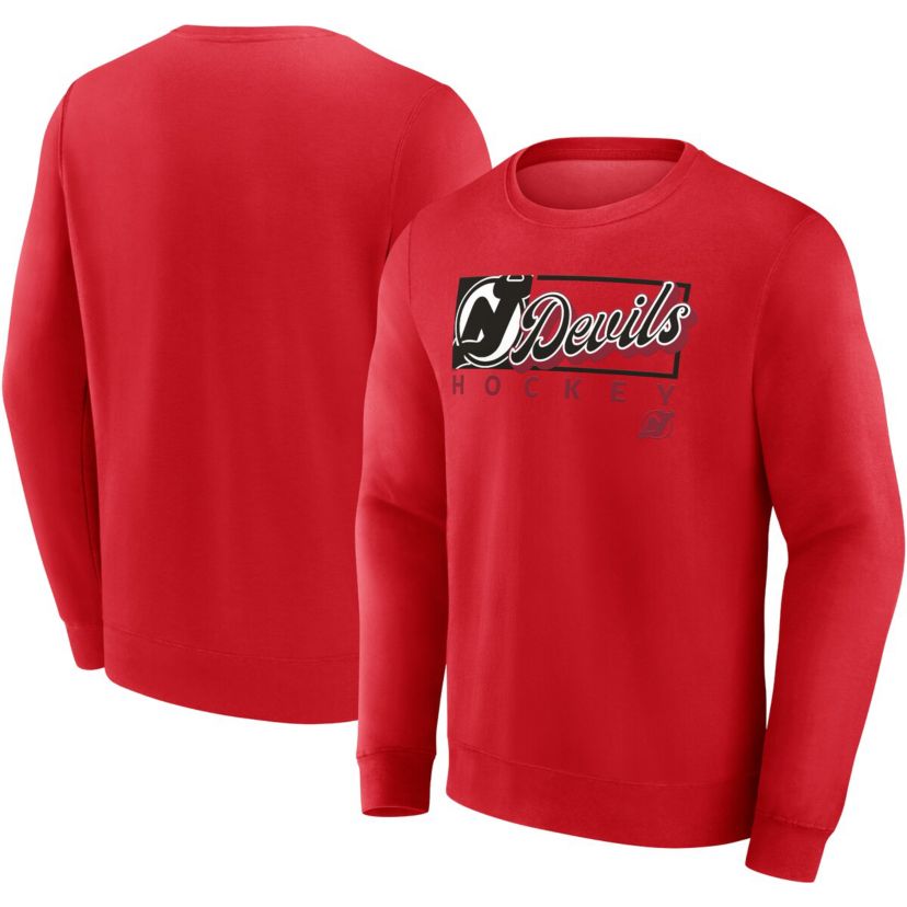 NHL Fanatics New Jersey Devils Focus Fleece Pullover Sweatshirt