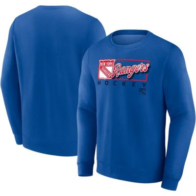 Men's NHL Fanatics New York Rangers Focus Fleece Pullover Sweatshirt, Small