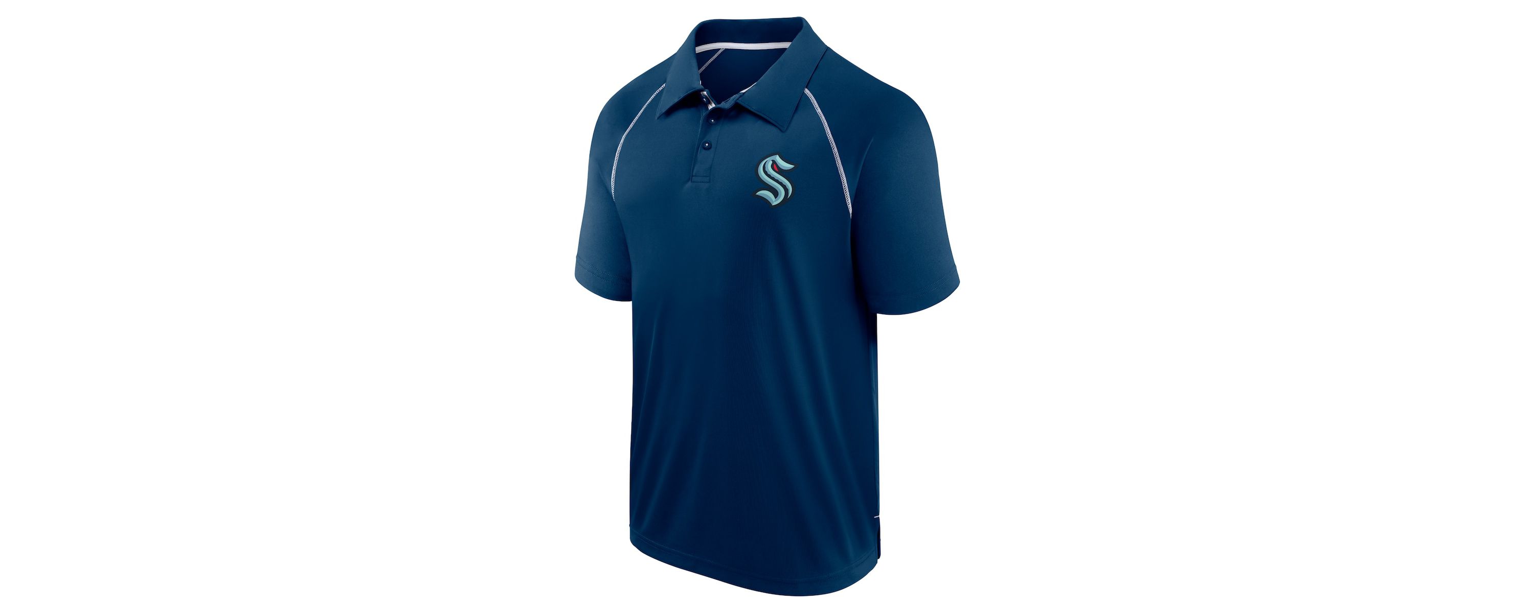 NHL Fanatics Seattle Kraken Raglan Strong Alone Polo