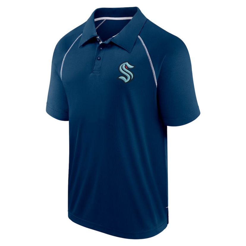 NHL Fanatics Seattle Kraken Raglan Strong Alone Polo