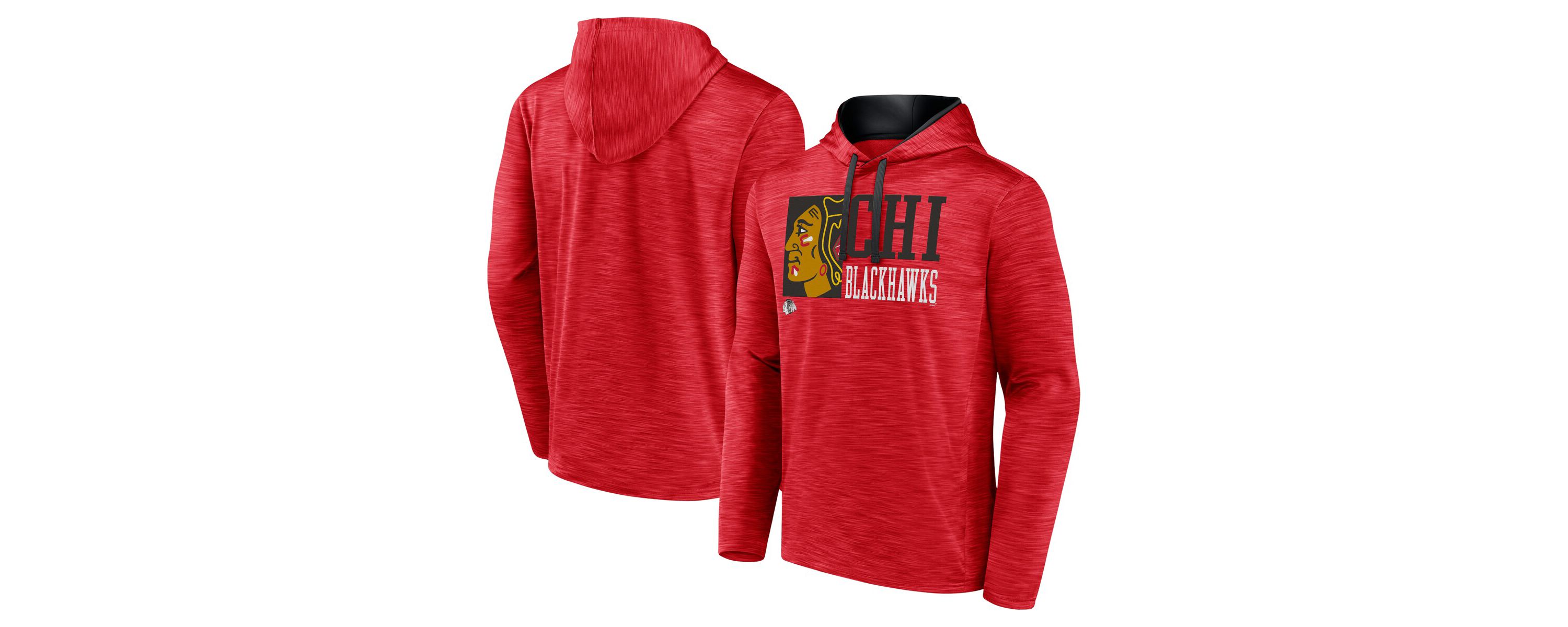 NHL Fanatics Chicago Blackhawks Never Quit Pullover Hoodie