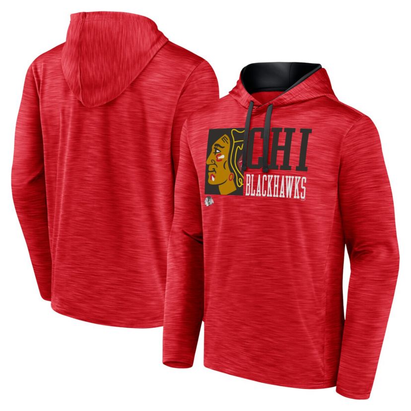 NHL Fanatics Chicago Blackhawks Never Quit Pullover Hoodie