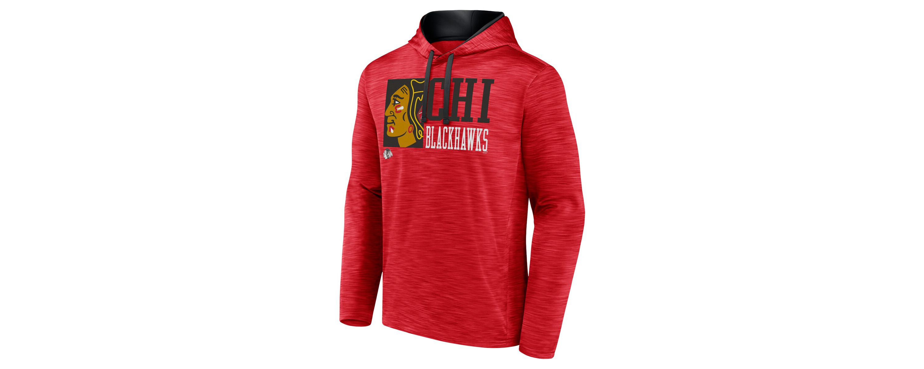 NHL Fanatics Chicago Blackhawks Never Quit Pullover Hoodie