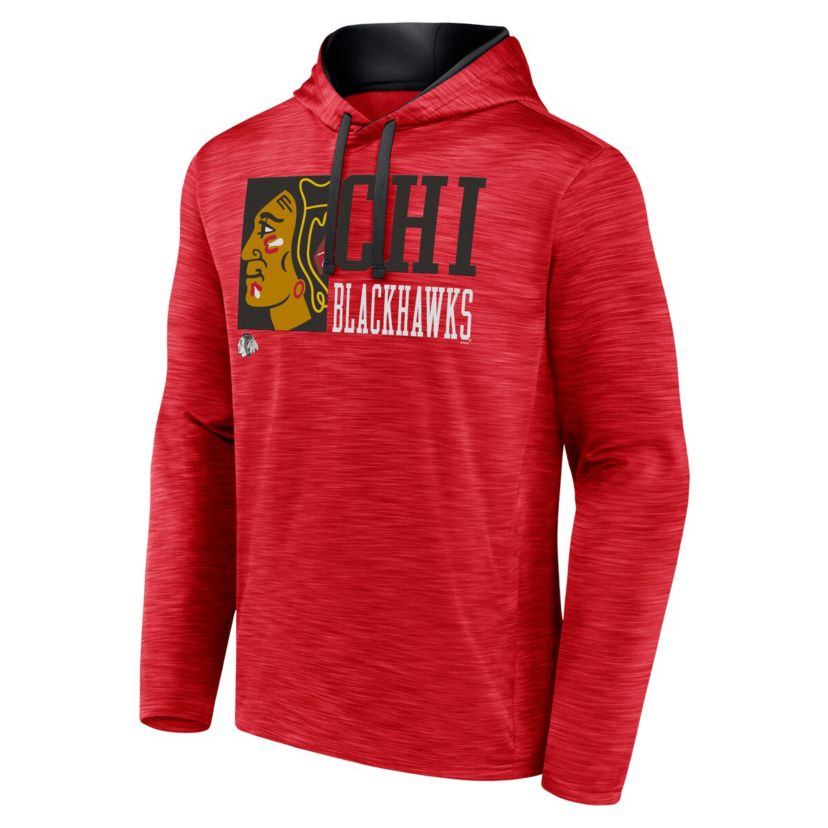 NHL Fanatics Chicago Blackhawks Never Quit Pullover Hoodie