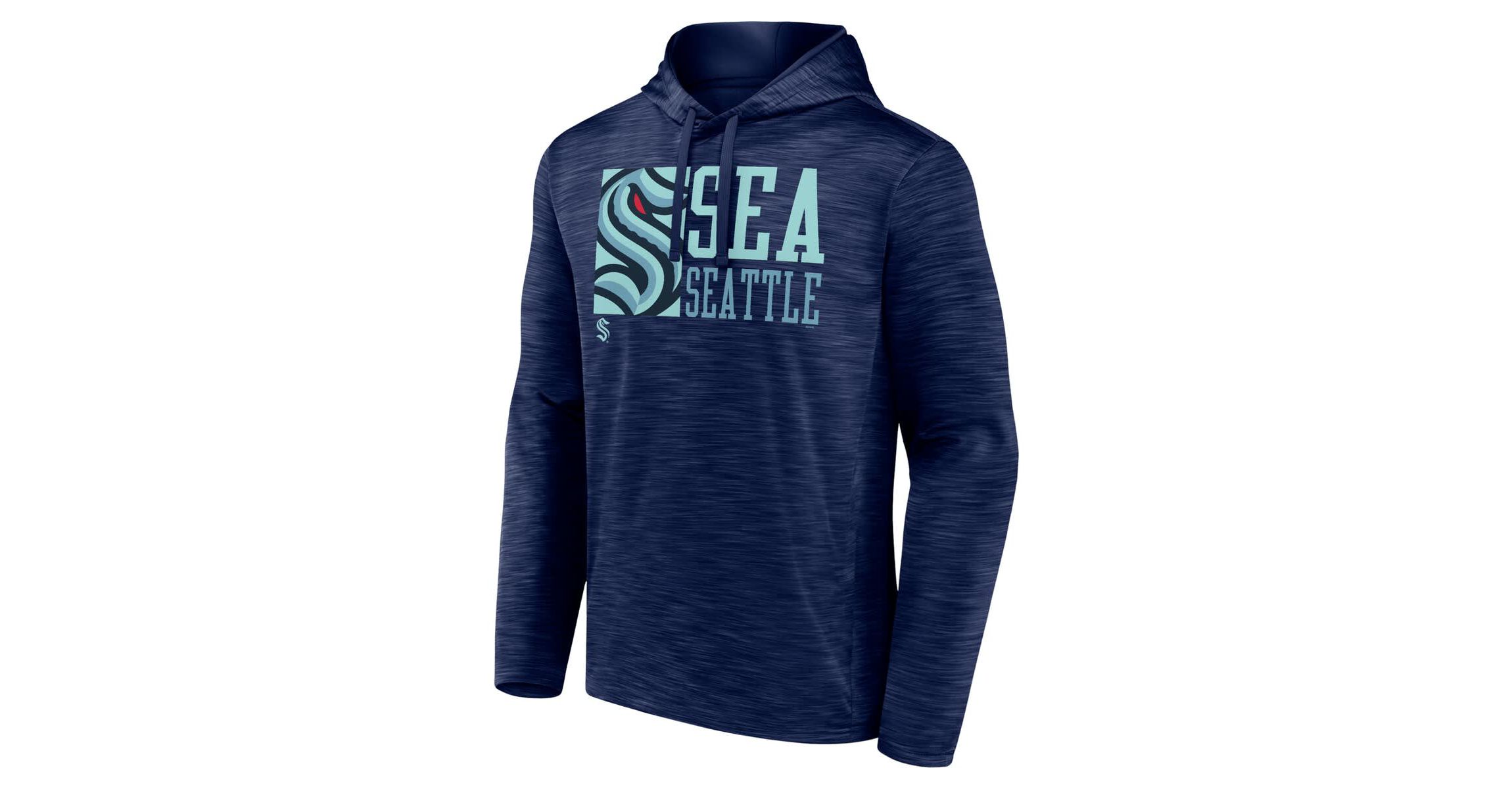 NHL Fanatics Deep Sea Seattle Kraken Never Quit Pullover Hoodie