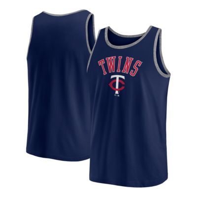 Men's MLB Fanatics Minnesota Twins Bet Tank Top, Navy Blue, Small