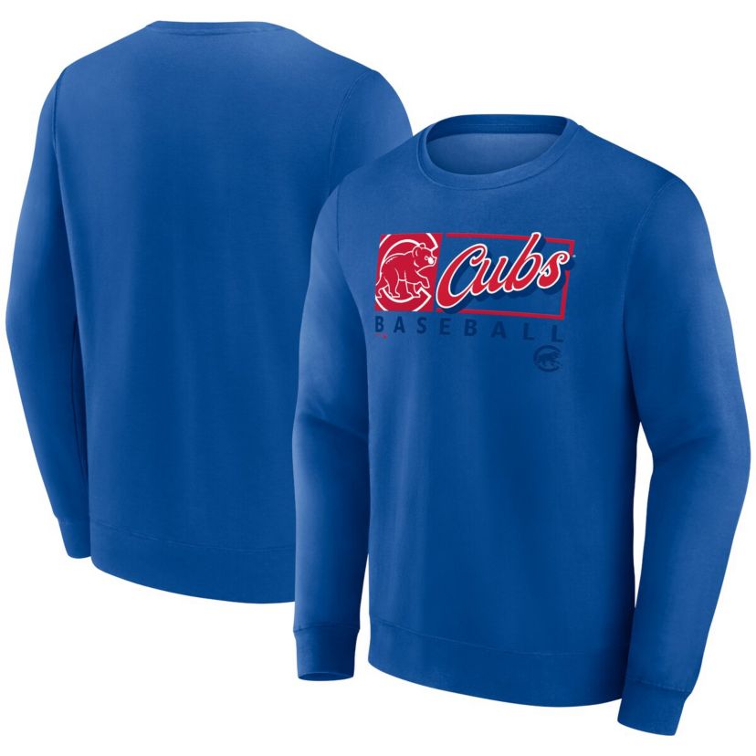 MLB Fanatics Chicago Cubs Focus Fleece Pullover Sweatshirt