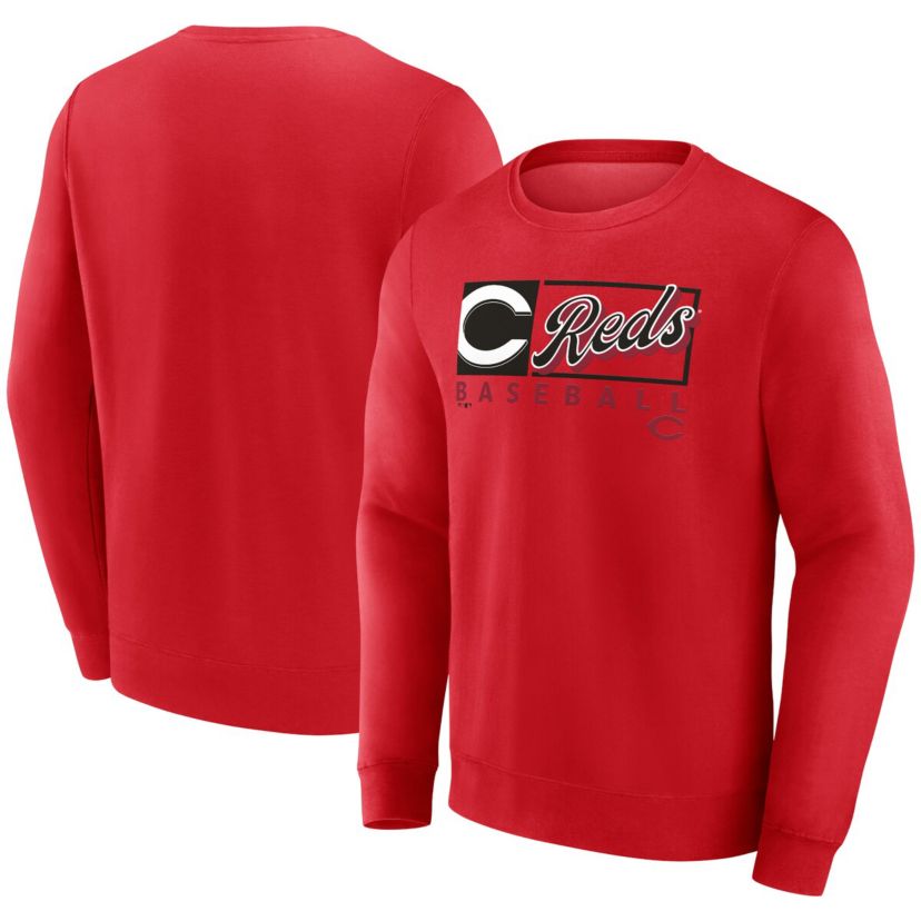 MLB Fanatics Cincinnati Reds Focus Fleece Pullover Sweatshirt