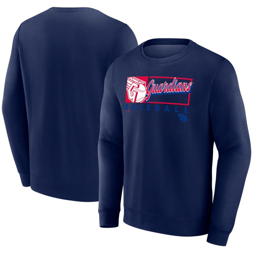 MLB Fanatics Cleveland Guardians Focus Fleece Pullover Sweatshirt