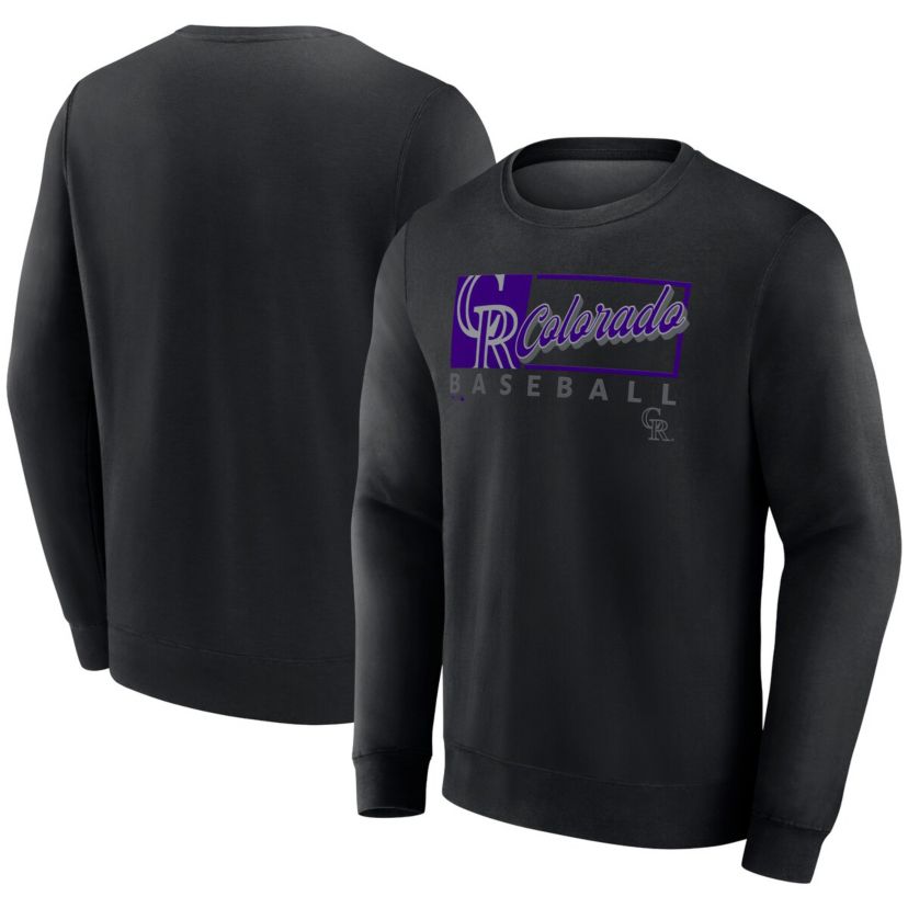 MLB Fanatics Colorado Rockies Focus Fleece Pullover Sweatshirt