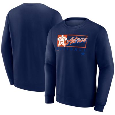 Men's MLB Fanatics Houston Astros Focus Fleece Pullover Sweatshirt, Navy Blue, Small