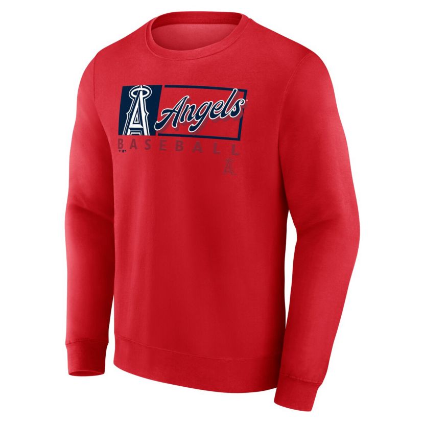MLB Fanatics Los Angeles Angels Focus Fleece Pullover Sweatshirt