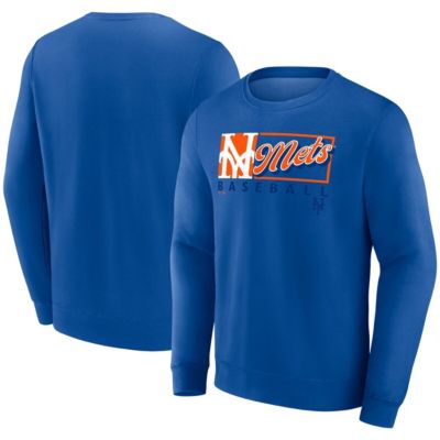 Men's MLB Fanatics New York Mets Focus Fleece Pullover Sweatshirt, Small