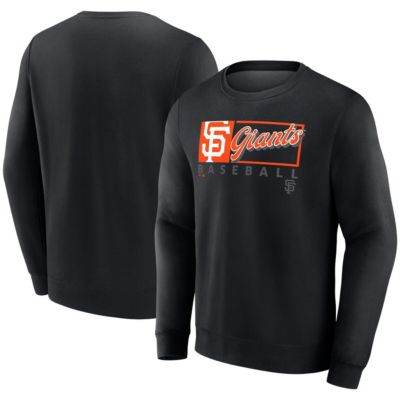 Men's MLB Fanatics San Francisco Giants Focus Fleece Pullover Sweatshirt, Black, Small