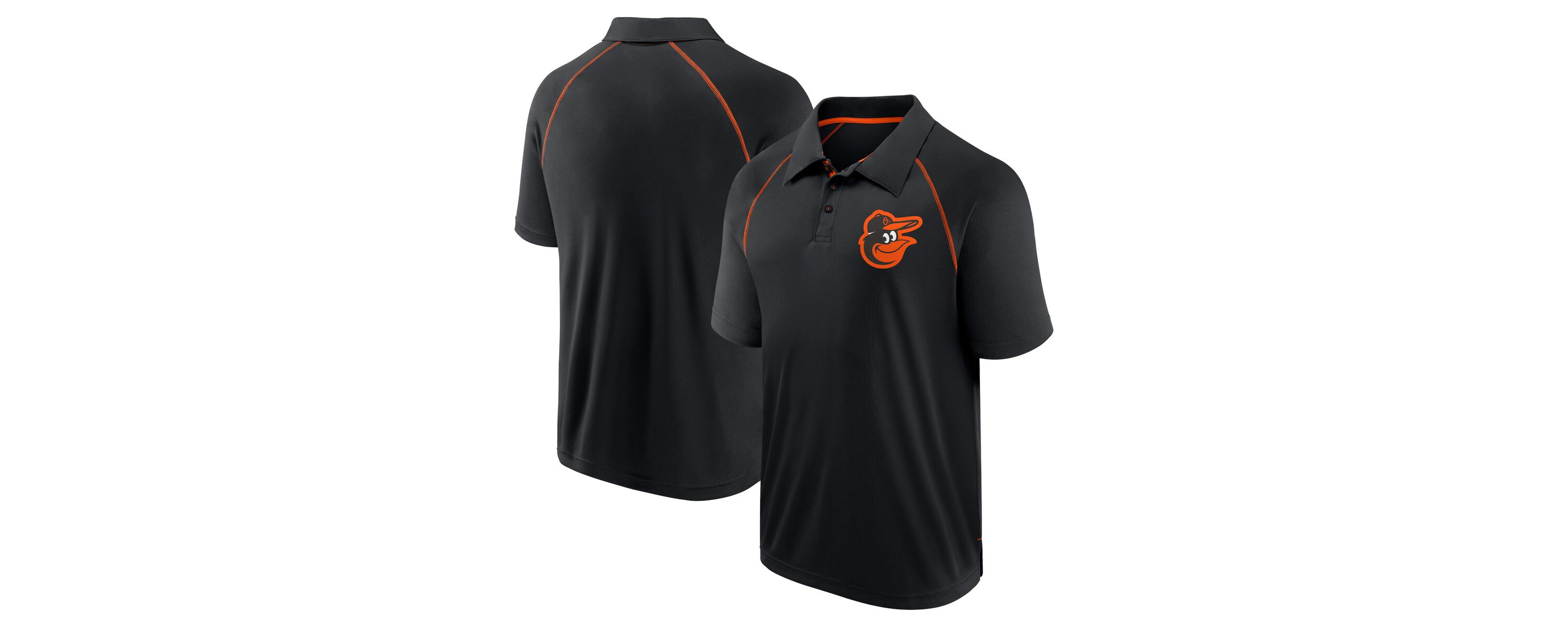 MLB Fanatics Baltimore Orioles Strong Alone Raglan Polo