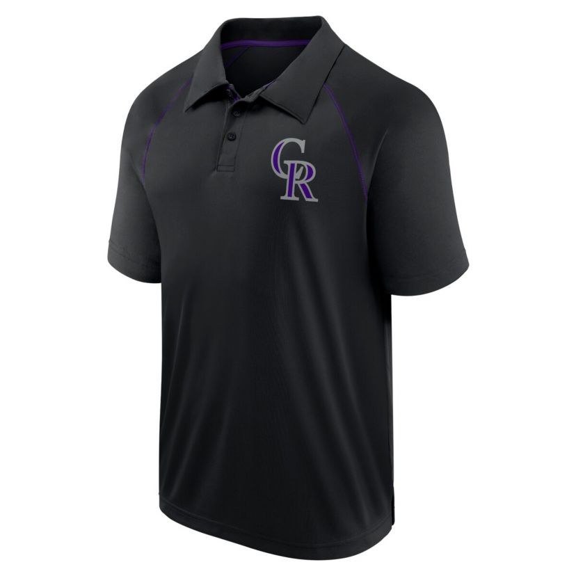 MLB Fanatics Colorado Rockies Strong Alone Raglan Polo