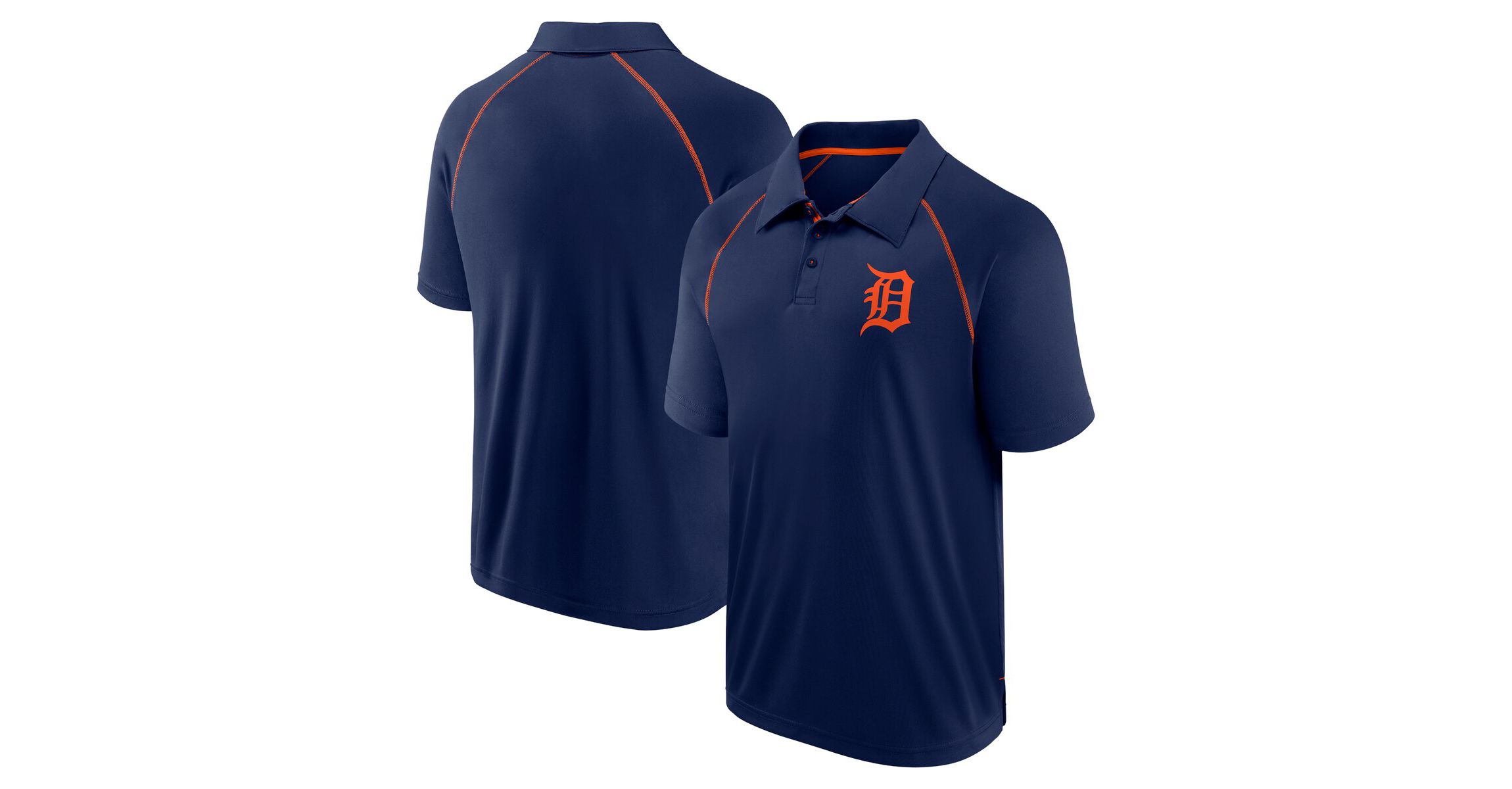 MLB Fanatics Detroit Tigers Strong Alone Raglan Polo
