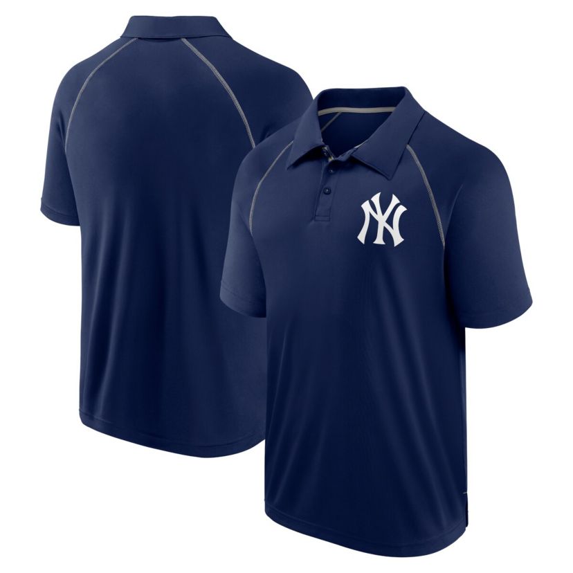 MLB Fanatics New York Yankees Strong Alone Raglan Polo