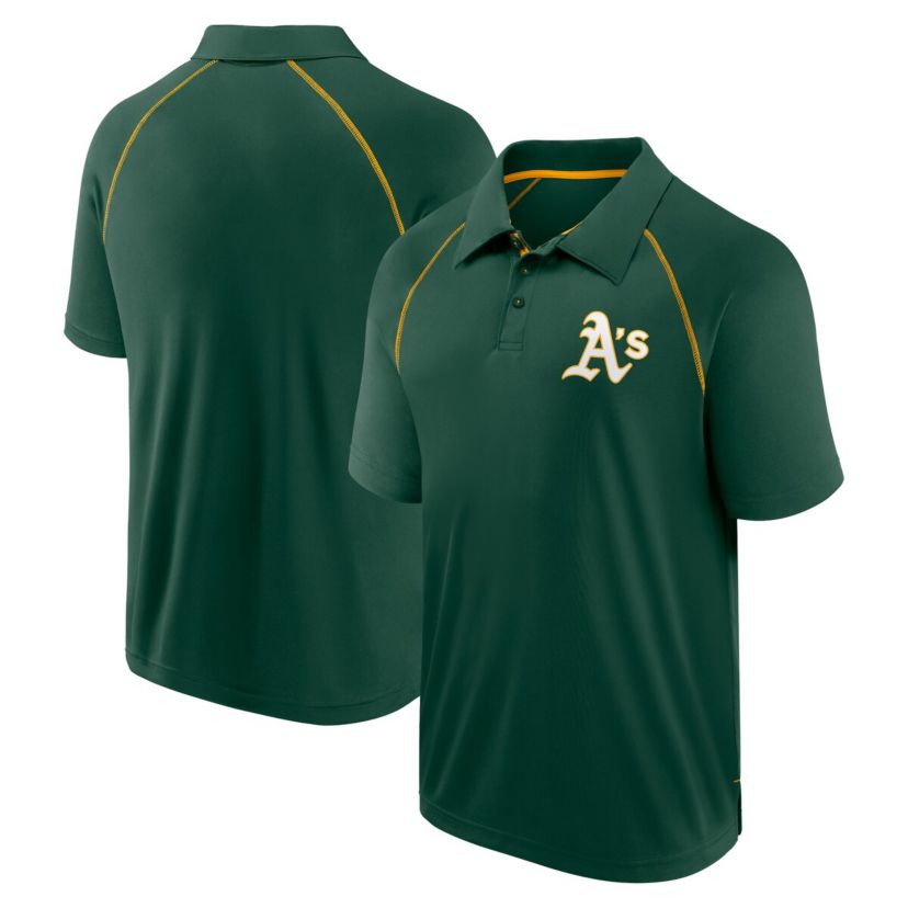 Oakland Athletics MLB Fanatics Athletics Strong Alone Raglan Polo