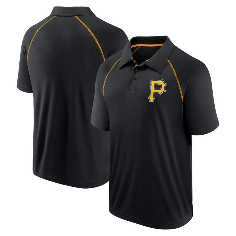 MLB Fanatics Pittsburgh Pirates Strong Alone Raglan Polo