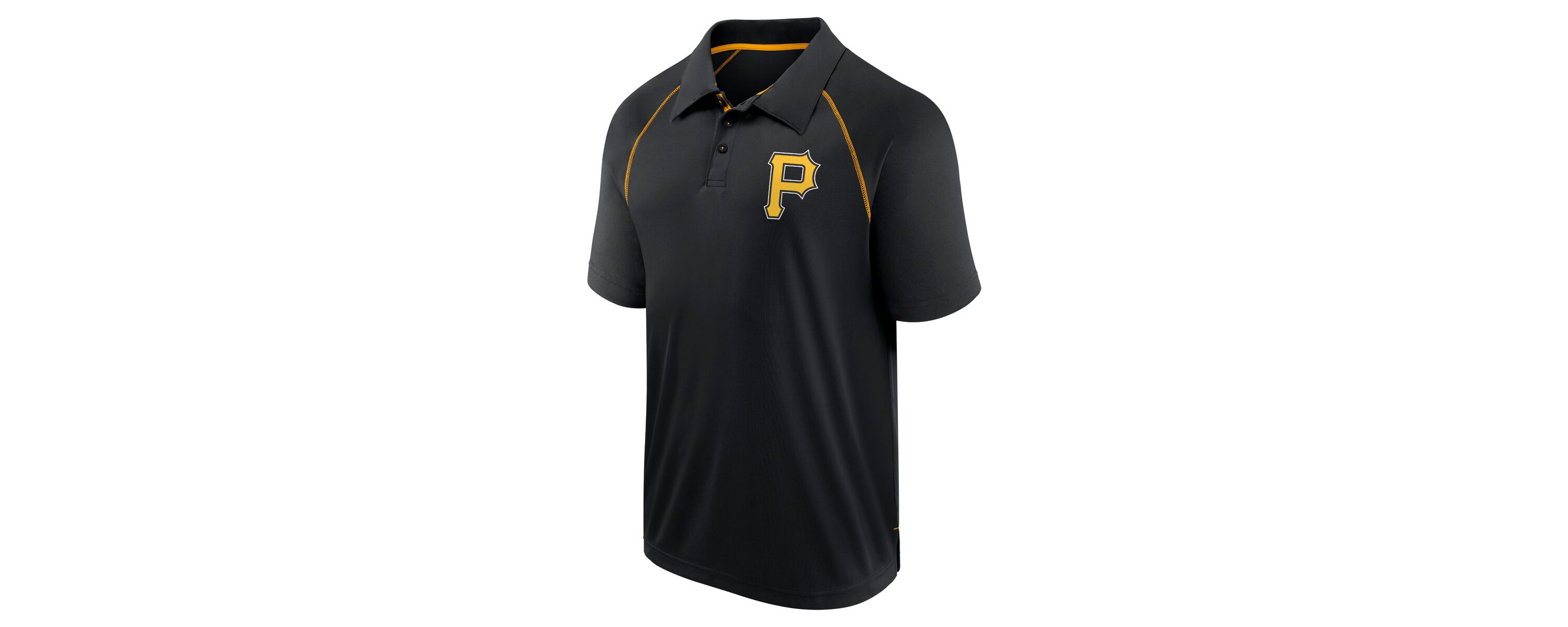 MLB Fanatics Pittsburgh Pirates Strong Alone Raglan Polo
