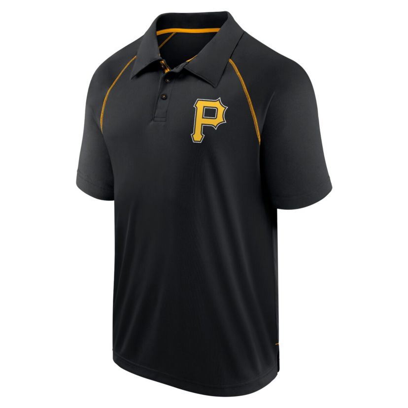 MLB Fanatics Pittsburgh Pirates Strong Alone Raglan Polo