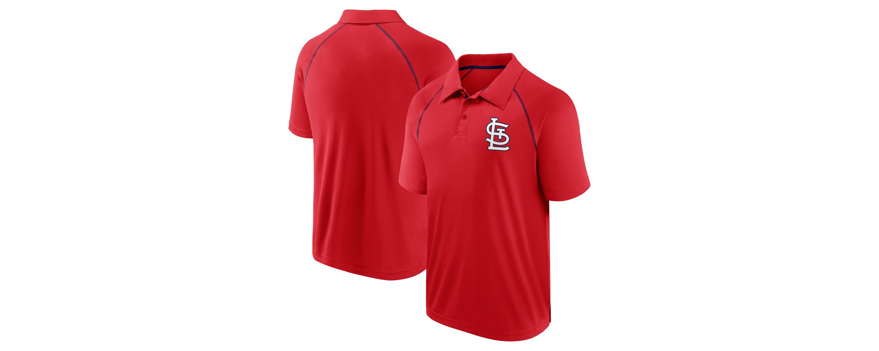 MLB Fanatics St. Louis Cardinals Strong Alone Raglan Polo