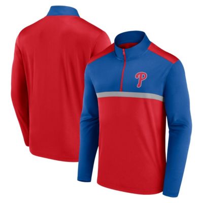 Men's MLB Fanatics Philadelphia Phillies Unstoppable Quarter-Zip Top, Red, Small