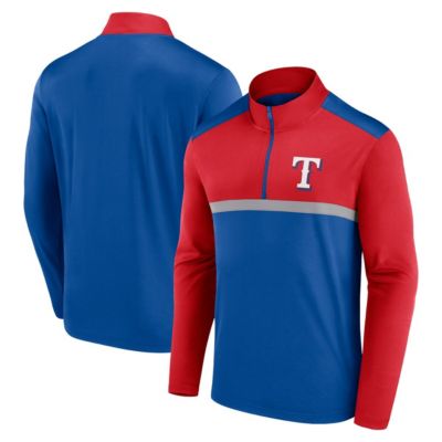 Men's MLB Fanatics Texas Rangers Unstoppable Quarter-Zip Top, Small