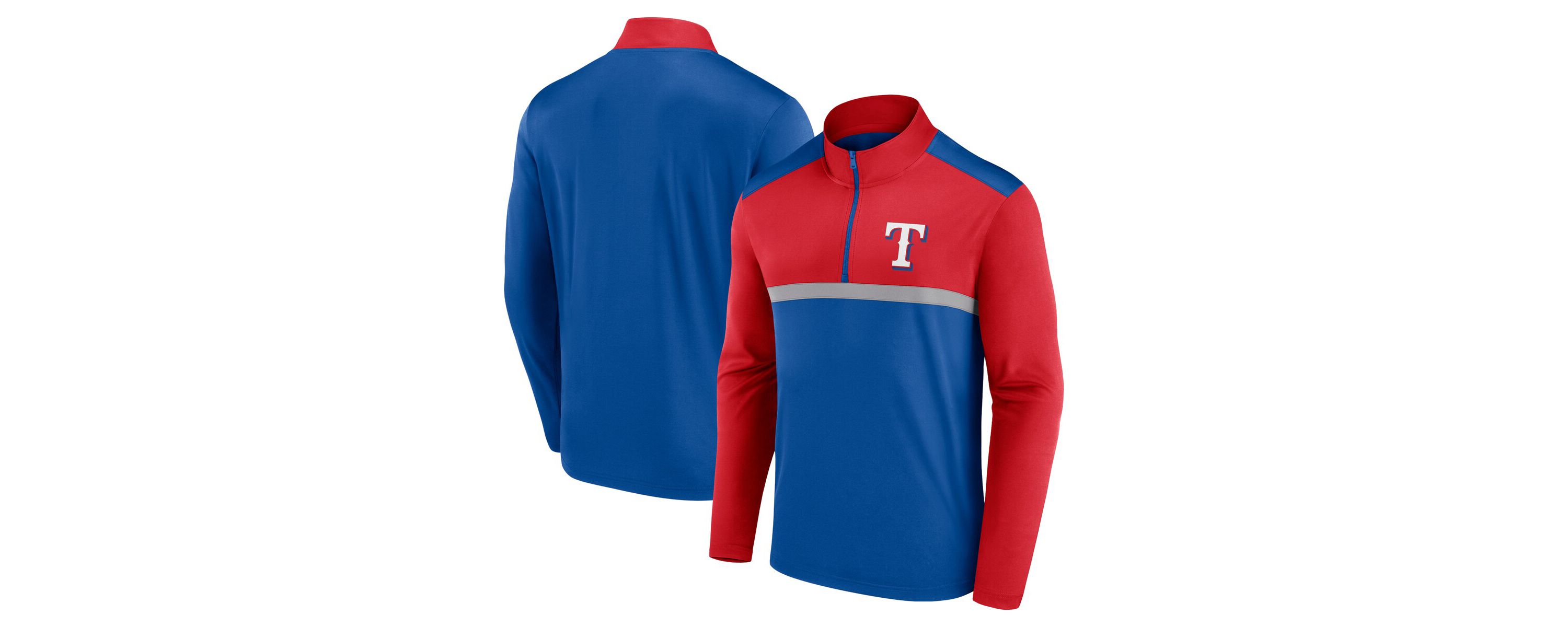MLB Fanatics Texas Rangers Unstoppable Quarter-Zip Top