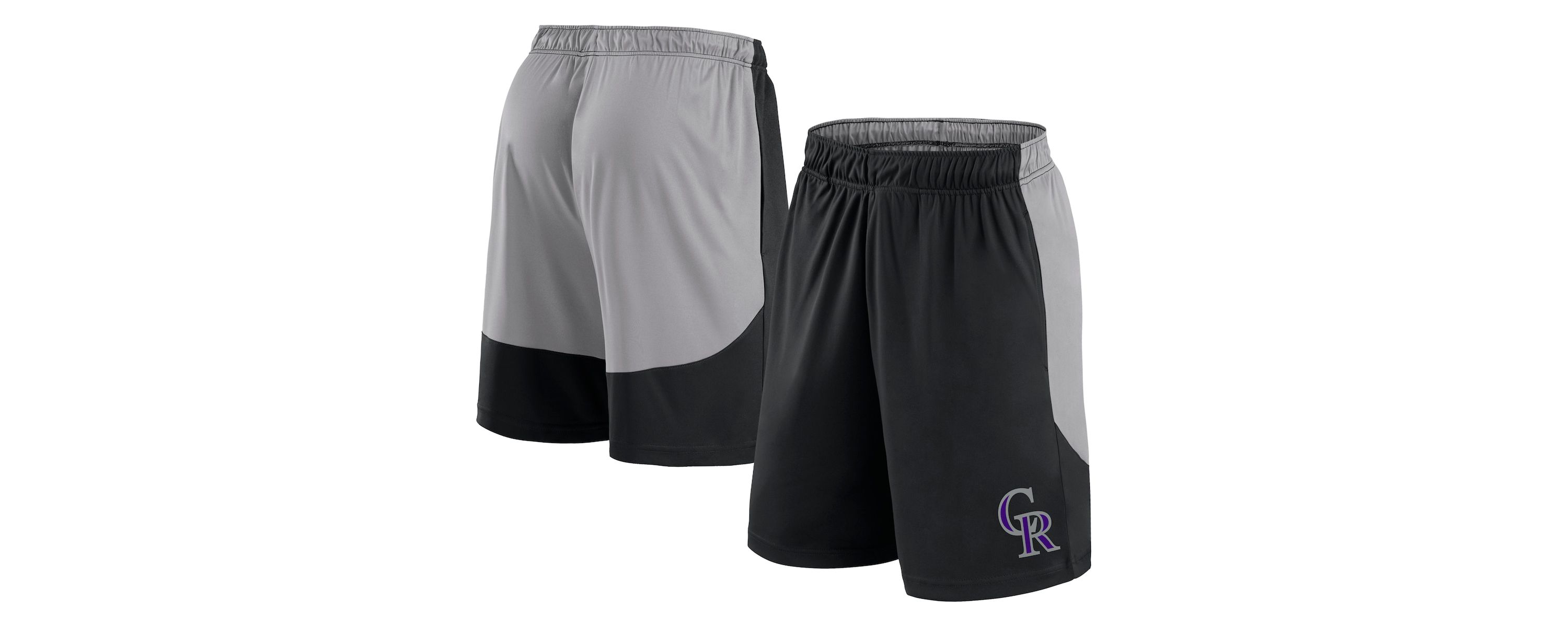 MLB Fanatics Black/Gray Colorado Rockies Go Hard Shorts