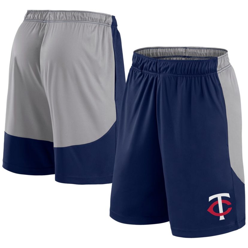 MLB Fanatics Navy/Gray Minnesota Twins Go Hard Shorts