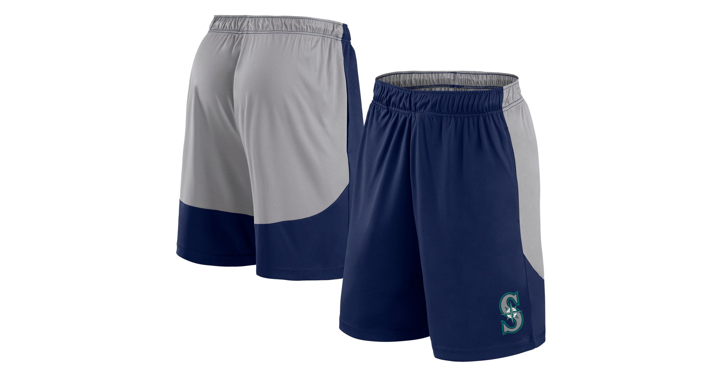 MLB Fanatics Navy/Gray Seattle Mariners Go Hard Shorts