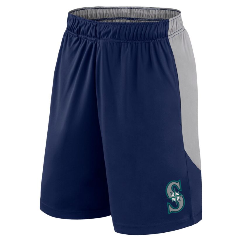 MLB Fanatics Navy/Gray Seattle Mariners Go Hard Shorts
