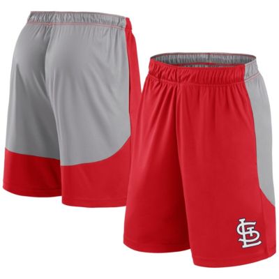 Men's MLB Fanatics Red/Gray St. Louis Cardinals Go Hard Shorts, Red, Small