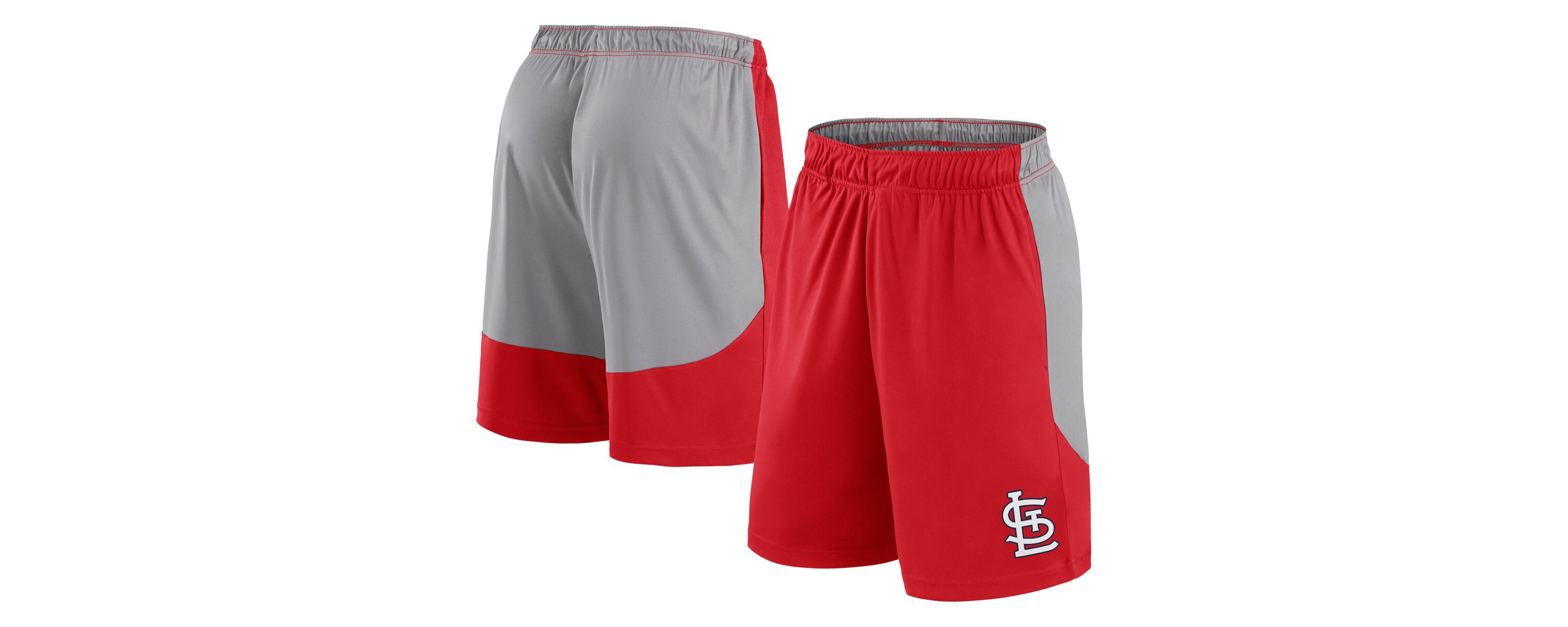 MLB Fanatics Red/Gray St. Louis Cardinals Go Hard Shorts