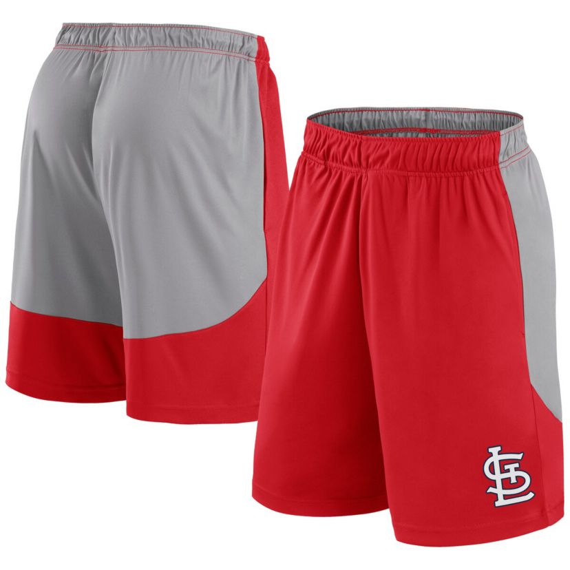 MLB Fanatics Red/Gray St. Louis Cardinals Go Hard Shorts