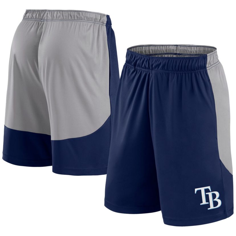 MLB Fanatics Navy/Gray Tampa Bay Rays Go Hard Shorts